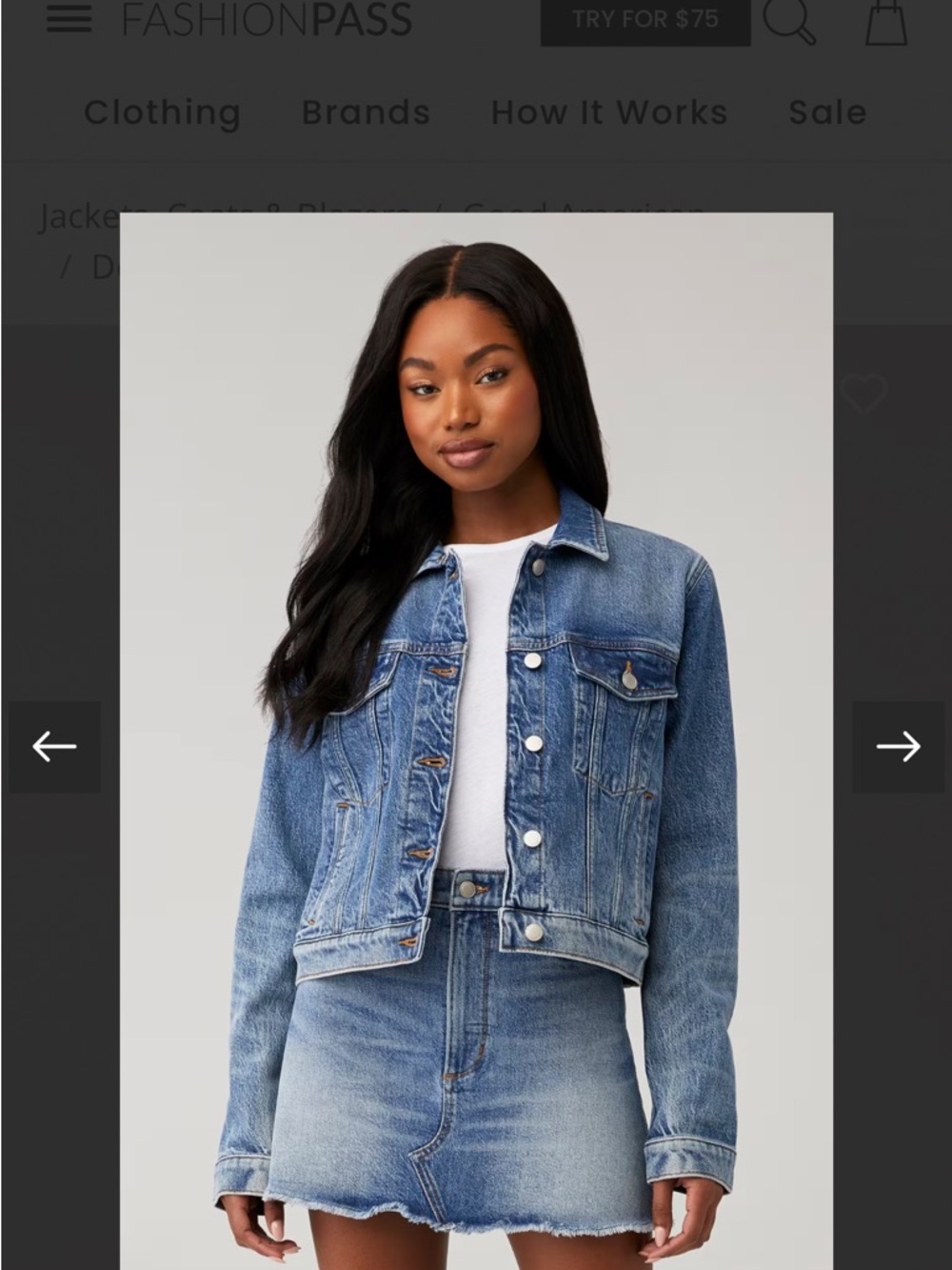 Good American Denim Jacket NWT XS - Picture 4 of 5